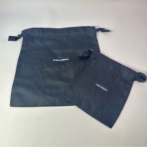 Two Dolce & Gabbana Black Dust Bags